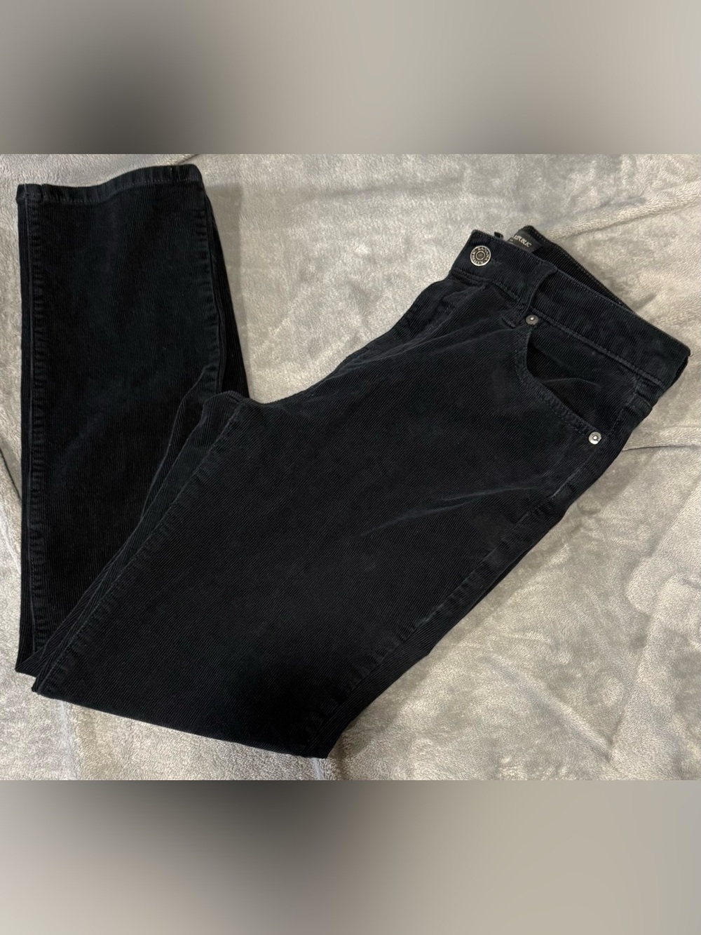 Banana Republic Black Corduroy High-Rise Slim Pants